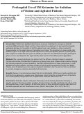 Cover page: Prehospital Use of IM Ketamine for Sedation of Violent and Agitated Patients