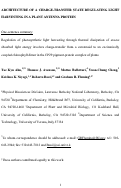 Cover page: ARCHITECTURE OF A CHARGE-TRANSFER STATE REGULATING LIGHT HARVESTING IN A PLANT ANTENNA PROTEIN