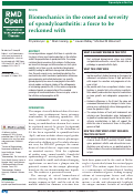 Cover page: Biomechanics in the onset and severity of spondyloarthritis: a force to be reckoned with.