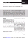 Cover page: Stem Cell Transplantation Reverses Chemotherapy-Induced Cognitive Dysfunction