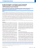 Cover page: Faculty Participation in and Needs around Community Engagement within a Large Multiinstitutional Clinical and Translational Science Awardee