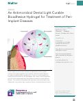Cover page: An Antimicrobial Dental Light Curable Bioadhesive Hydrogel for Treatment of Peri-Implant Diseases