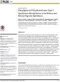 Cover page: Diacylglycerol O-Acyltransferase Type-1 Synthesizes Retinyl Esters in the Retina and Retinal Pigment Epithelium