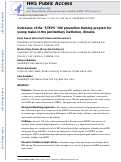 Cover page: Outcomes of the STEPS HIV prevention training program for young males in the penitentiary institution, Ukraine.