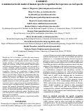 Cover page: EARSHOT:A minimal network model of human speech recognition that operates on real speech