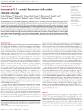 Cover page: Increased U.S. coastal hurricane risk under climate change