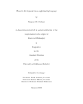 Cover page: Phonetic development in an agglutinating language