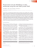 Cover page: Peroxisomes move by hitchhiking on early endosomes using the novel linker protein PxdA