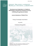 Cover page: Development and Application of a Statistical Methodology to Evaluate the Predictive Accuracy of Building Energy Baseline Models: