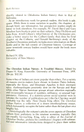 Cover page: The Cherokee Indian Nation: A Troubled History. Edited by Duane H. King.