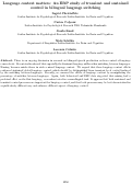 Cover page: Language context matters: An ERP study of transient and sustained control in bilingual language switching