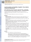 Cover page: Insulin Sensitivity and Variability in Hepatitis C Virus Infection Using Direct Measurement