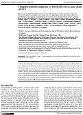 Cover page: Complete genome sequence of Weeksella virosa type strain (9751T)