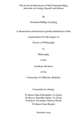 Cover page: The Social Achievement of Self-Understanding: Aristotle on Loving Oneself and Others