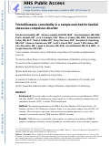 Cover page: Trichotillomania comorbidity in a sample enriched for familial obsessive-compulsive disorder