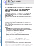 Cover page: Association between persistent endocrine-disrupting chemicals (PBDEs, OH-PBDEs, PCBs, and PFASs) and biomarkers of inflammation and cellular aging during pregnancy and postpartum