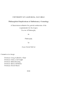 Cover page: Philosophical Implications of Inflationary Cosmology