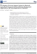 Cover page: Developing a Decision Support System for Regional Agricultural Nonpoint Salinity Pollution Management: Application to the San Joaquin River, California