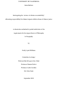 Cover page: Interrogating the ‘science of climate accountability’: Allocating responsibility for climate impacts within a frame of climate justice