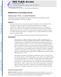 Cover page: Metabolomics and Isotope Tracing