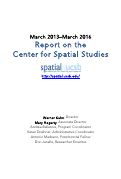 Cover page of Report on the Center for Spatial Studies
