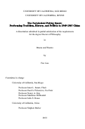 Cover page: The paradoxical Peking opera : performing tradition, history, and politics in 1949-1967 China