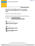 Cover page: Data-driven desirability function to measure patientsâ�� disease progression in a longitudinal study