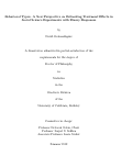 Cover page: Behavioral Types: A New Perspective on Estimating Treatment Eﬀects in Social Science Experiments with Binary Responses