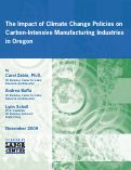 Cover page: The Impact of Climate Change Policies on Carbon-Intensive Manufacturing Industries in Oregon