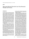 Cover page: Microscope-delivered ultraviolet laser zona dissection: Principles and practices