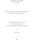 Cover page: Feedback Communication over the Binary Symmetric Channel: Analytical Bounds and Encoding Techniques