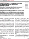 Cover page: Comparative analysis of KRAS4a and KRAS4b splice variants reveals distinctive structural and functional properties.