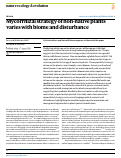 Cover page of Mycorrhizal strategy of non-native plants varies with biome and disturbance.