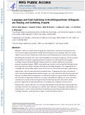 Cover page: Language and task switching in the bilingual brain: Bilinguals are staying, not switching, experts