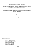 Cover page: Towards a better understanding of the reward system in autism spectrum disorders : : empirical tests of the social motivation hypothesis