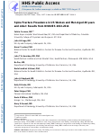 Cover page: Spine fracture prevalence in a nationally representative sample of US women and men aged ≥40 years: results from the National Health and Nutrition Examination Survey (NHANES) 2013-2014.