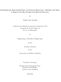 Cover page: Evaluating the End-of-Life Phase of Consumer Electronics:Methods and Tools to Improve Product Design and Material Recovery