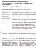 Cover page: Independent active contraction of extraocular muscle compartments.