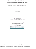 Cover page of The Protective Effects of a Healthy Spouse: Medicare as the Family Member of Last Resort