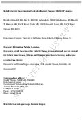 Cover page: Risk Factors for Gastrointestinal Leak after Bariatric Surgery: MBASQIP Analysis