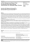 Cover page: A Pilot Randomized Clinical Trial Comparing Three Brief Group Interventions for Individuals With Tinnitus.