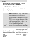 Cover page: Volumetry in the Assessment of Pituitary Adenoma Resection: Endoscopy versus Microscopy