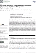 Cover page: Depressive and Anxiety Symptoms among Children and Adolescents in Rural China: A Large-Scale Epidemiological Study.