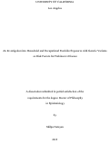 Cover page: An Investigation into Household and Occupational Pesticide Exposures with Genetic Variants as Risk Factors for Parkinson's Disease