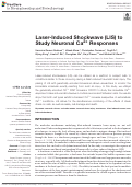 Cover page: Laser-Induced Shockwave (LIS) to Study Neuronal Ca2+ Responses