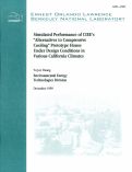 Cover page: Simulated performance of CIEE's "Alternatives to Compressive Cooling" prototype house under design conditions in various California climates