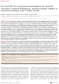 Cover page: The VirS/VirR Two-Component System Regulates the Anaerobic Cytotoxicity, Intestinal Pathogenicity, and Enterotoxemic Lethality of Clostridium perfringens Type C Isolate CN3685