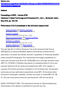Cover page: Performance of EUV photoresists on the ALS micro exposure tool