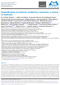 Cover page: Quantification of methane emitted by ruminants: a review of methods