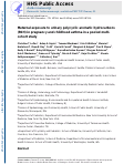 Cover page: Maternal exposure to urinary polycyclic aromatic hydrocarbons (PAH) in pregnancy and childhood asthma in a pooled multi-cohort study